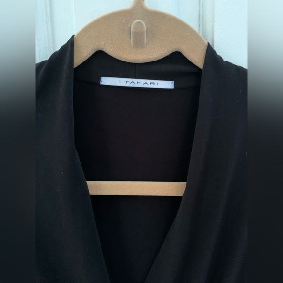 Tahari Black wrap dress - Picture 3 of 6